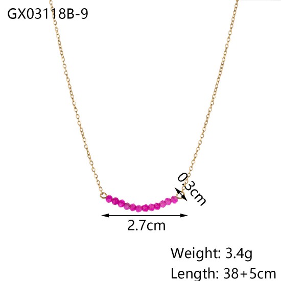 Natural Stone Series Multi Color Necklace