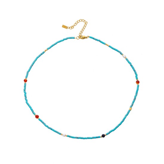 Natural stone series multi-color necklace bracelet