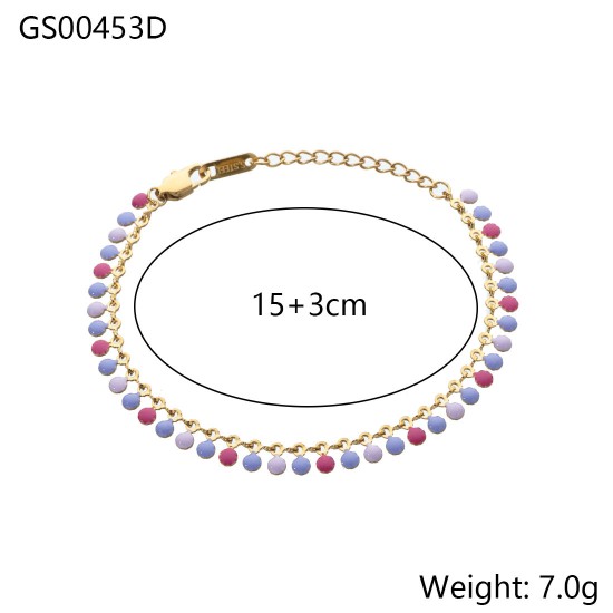 Natural stone bead bracelet