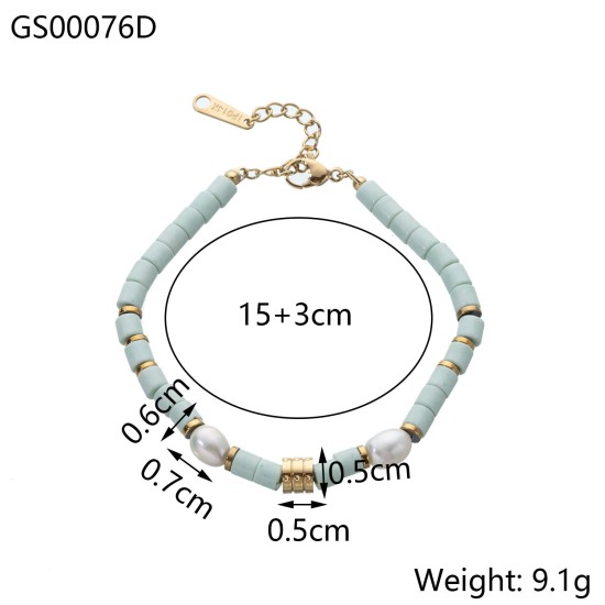 Natural stone bead bracelet