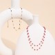 Colorful natural stone layered necklace