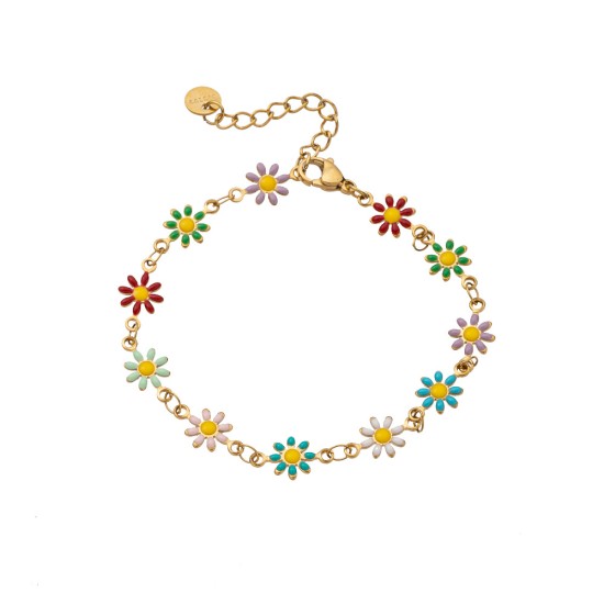 Colorful natural stone bracelet