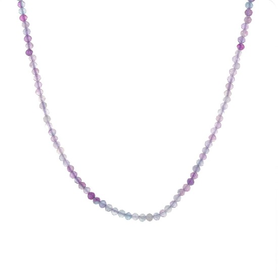 Natural stone stainless steel necklace