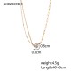 Zircon pendant stainless steel necklace