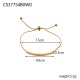 Gold plated stainless steel bracelet