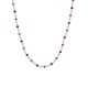 Beaded stainless steel necklace
