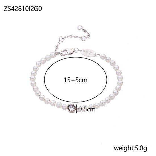 Bead stainless steel bracelet