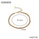 Gold plated stainless steel bracelet