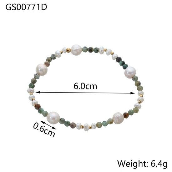 Natural stone bead bracelet