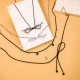 Bow bead stainless steel necklace