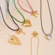 Love bow stainless steel necklace