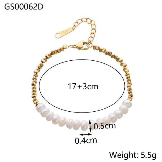 Natural Stone Bracelet Stainless Steel Bracelet