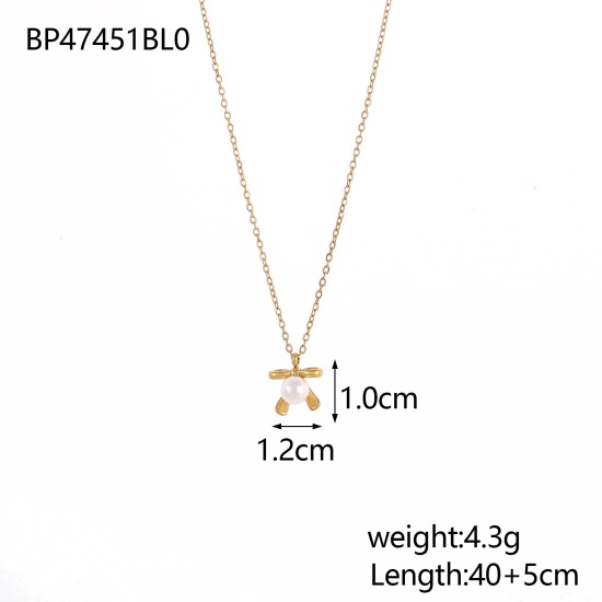 Butterfly stainless steel necklace