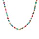 Turquoise bead stainless steel necklace