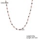 Beaded stainless steel necklace
