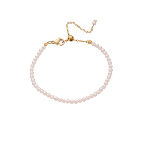 Pearl stainless steel bracelet