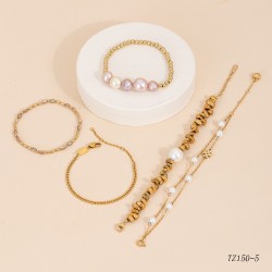 Pearl stainless steel necklace