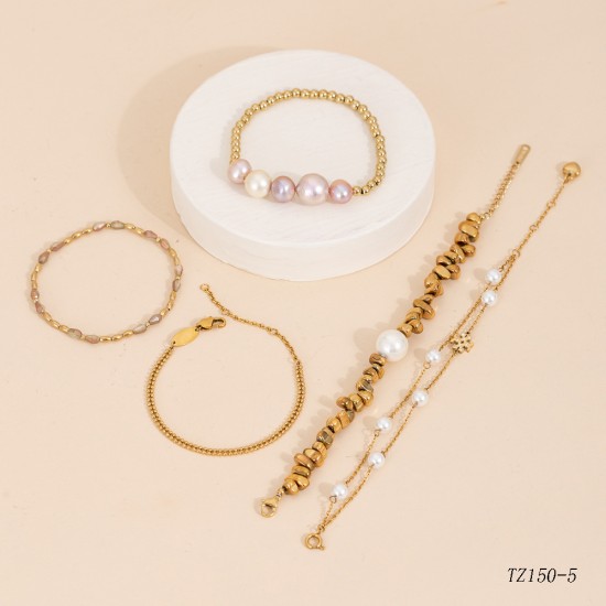 Pearl stainless steel necklace