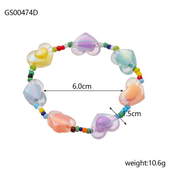 Colorful natural stone bracelet