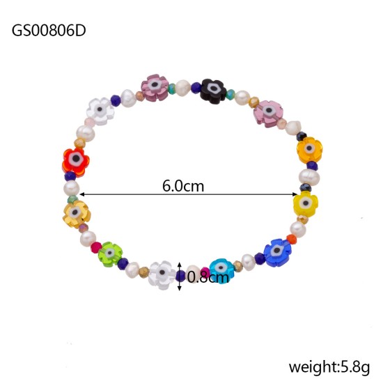 Colorful natural stone bracelet