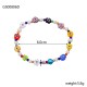 Colorful natural stone bracelet