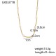 Golden pearl stainless steel necklace