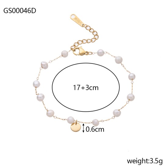 Bead stainless steel bracelet