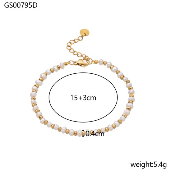 Natural stone bead bracelet