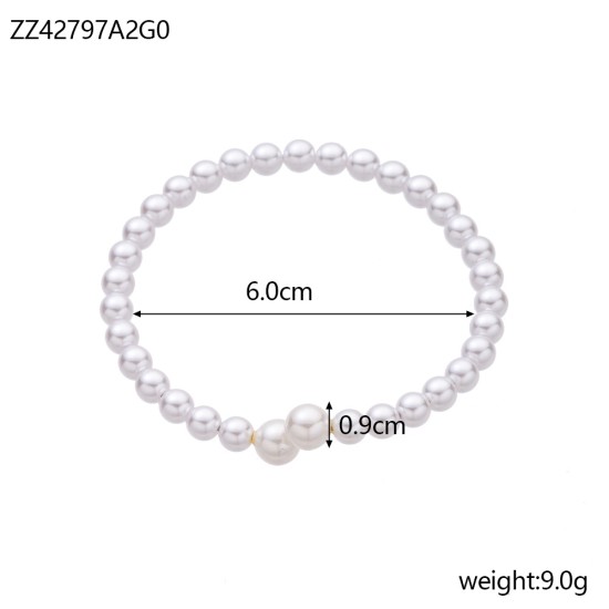 Bead stainless steel bracelet