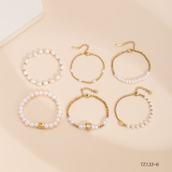 Natural Stone Bracelet Stainless Steel Bracelet