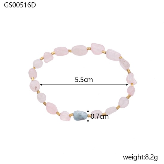 Natural stone bead bracelet