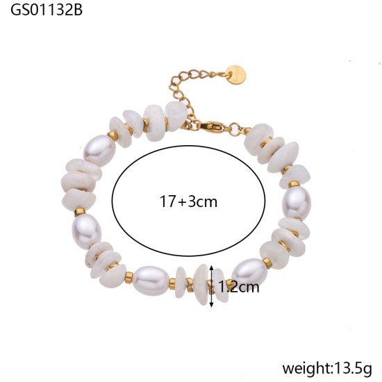 Natural stone bead bracelet