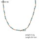 Colorful natural stone layered necklace