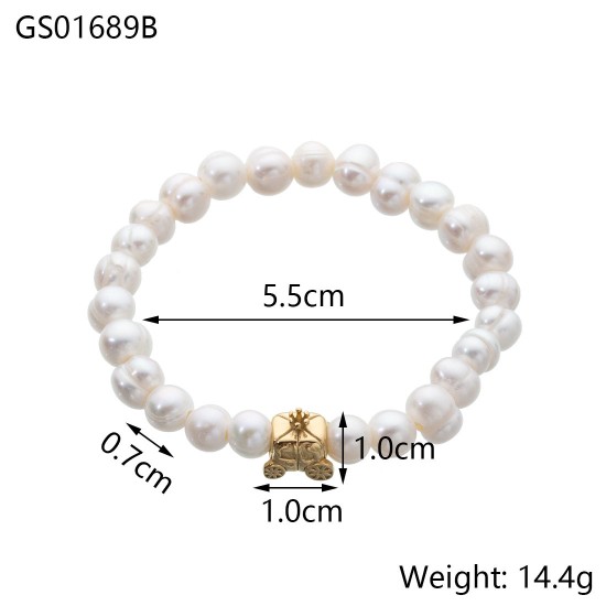 Natural Stone Bracelet Stainless Steel Bracelet