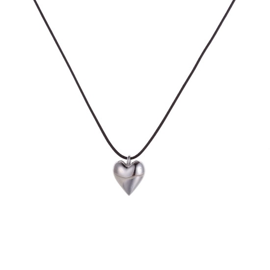 Love bow stainless steel necklace