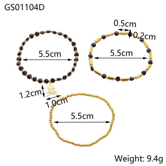 Natural stone bead bracelet