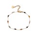 Natural stone bead chain stainless steel bracelet