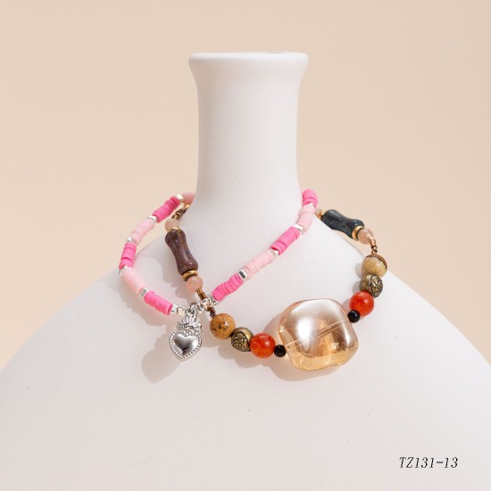 Natural stone bead bracelet