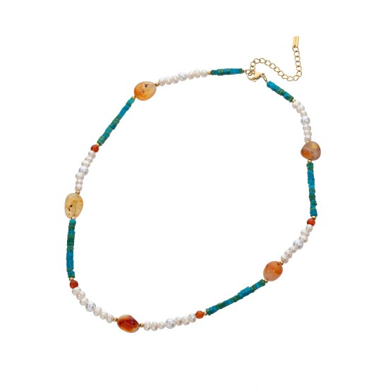Natural stone series multi-color necklace bracelet