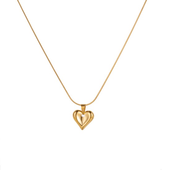 Love bow stainless steel necklace
