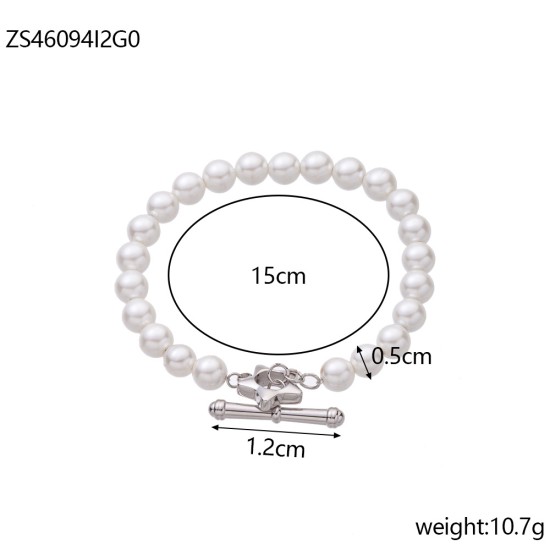 Bead stainless steel bracelet