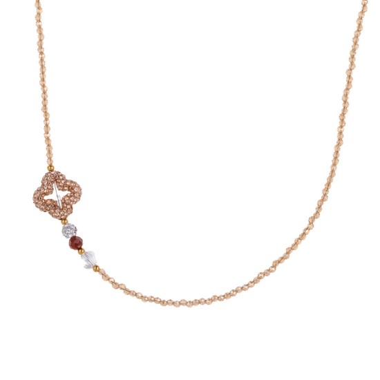 Moon Bow Natural Stone Stainless Steel Necklace