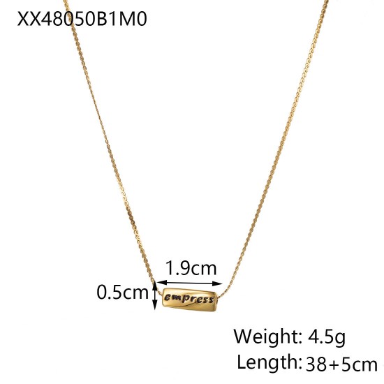 Stainless steel pendant necklace