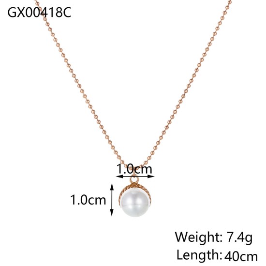 Stainless steel pendant necklace