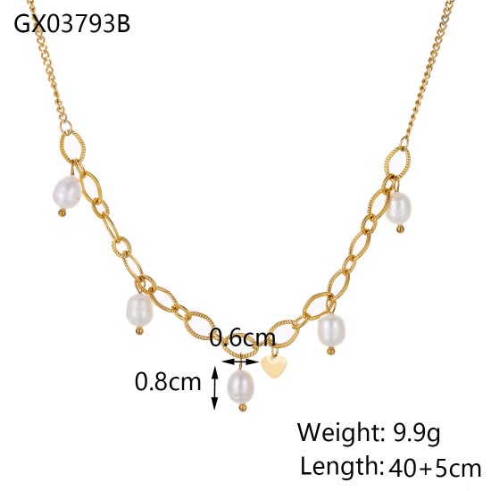 Stainless steel pendant necklace