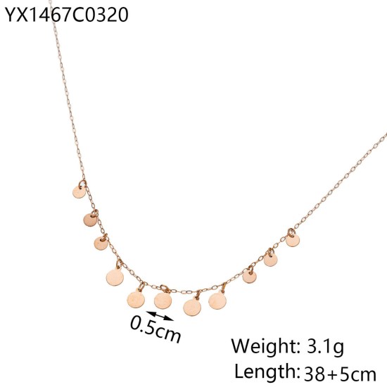 Stainless steel pendant necklace