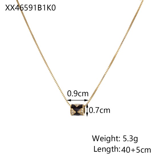 Stainless steel pendant necklace