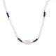 Beaded stainless steel necklace